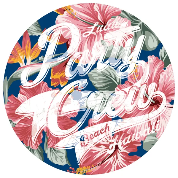 Grupo Luau hawaii — Vector de stock