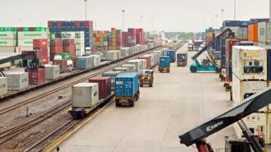 Demiryolu Konteynır Bahçesinde trafik zaman aşımına uğradı