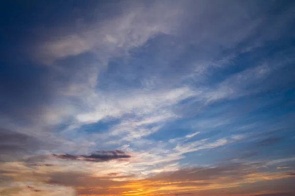 Tramonto cielo astratto per sfondo — Foto Stock