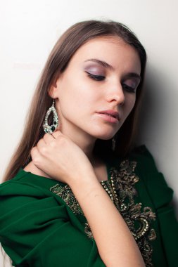 şık ve moda portre bir kadın