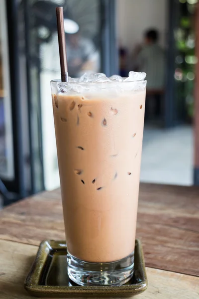 Vaso de café moca con hielo —  Fotos de Stock