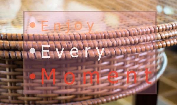 Enjoy every moment quote design poster