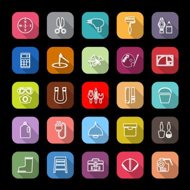 DIY araç satırı kutsal kişilerin resmi ile uzun gölge