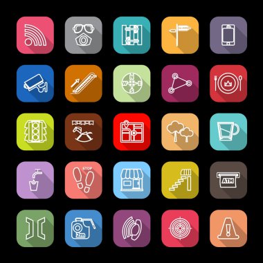 Yol çizgi kutsal kişilerin resmi uzun gölge ile ilgili