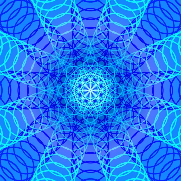Cool couleur ligne cercles fond abstrait — Image vectorielle