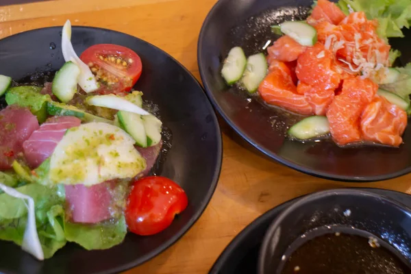 Japans Thaise Stijl Fusie Voedsel Schotel Bevoorraden Foto — Stockfoto