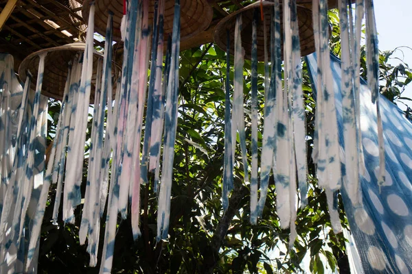 Tenda Pasar Lokal Dihiasi Dengan Gaya Thailand Utara Foto Stok — Stok Foto