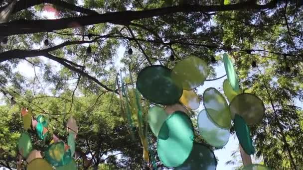 Verde Livre Rua Decoração Mercado Imagens Estoque — Vídeo de Stock