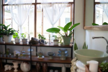 Modern kahve dükkanı rahat iç mekan, stok fotoğrafı.