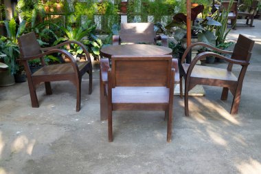 Güzel yeşil bahçe, asgari stil, stok fotoğrafı.