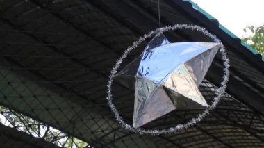 Tayland okulunda süslenmiş Noel süsleri, stok görüntüleri.