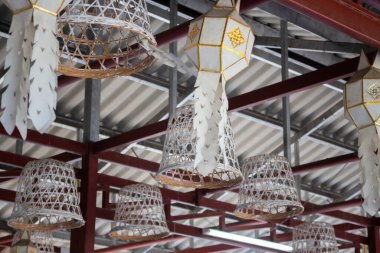 Kağıttan el yapımı fener, el yapımı fotoğraf.