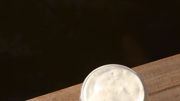 水塘咖啡店的咖啡时间 库存录像 — 图库视频影像
