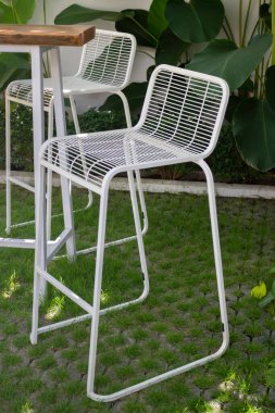 Açık hava bahçe saksı süslemesi, stok fotoğrafı.