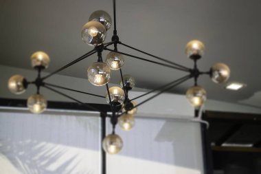 Kahve dükkanı tarzı dekorasyonlar, stok fotoğrafı.