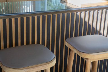 Açık hava bahçe rahatlama yeşil kafe, stok fotoğrafı.