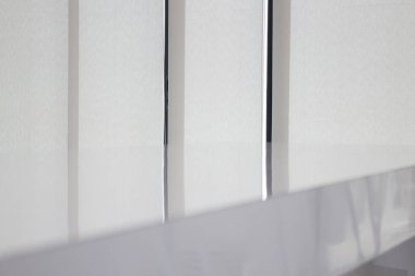 Beyaz, temiz, minimal restoran tarzı, stok fotoğrafı.