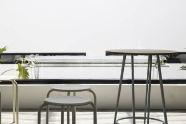 Çatı katı yeşil restoran.