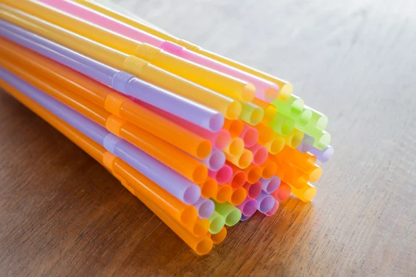 Group of colorful cocktail straws — Stock Photo, Image