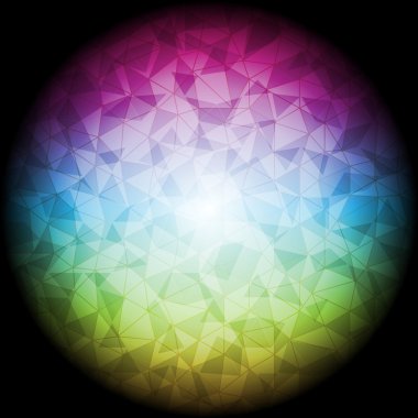 Koyu arka plan üzerinde sihirli top tasarım