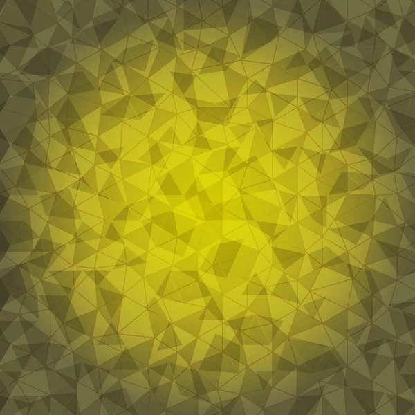 设计黄色三角裂纹背景 — 图库矢量图片