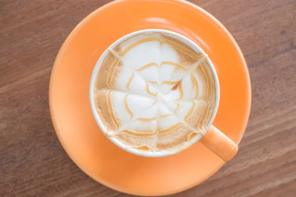 Heiße Karamell Kaffee Latte Tasse — Stockfoto