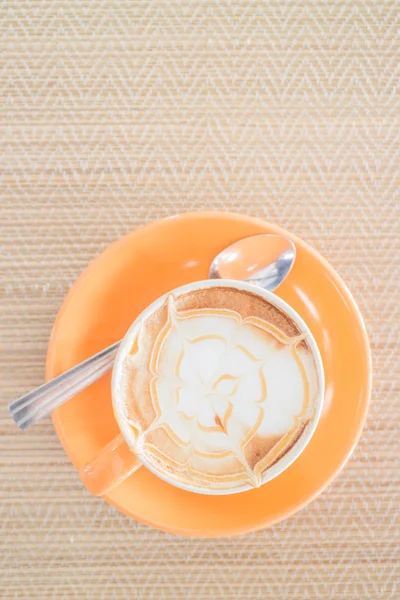 Heiße Karamell Kaffee Latte Tasse — Stockfoto