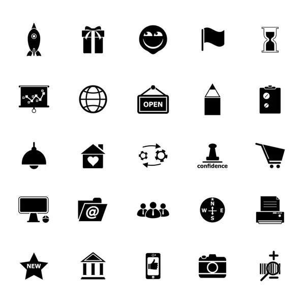 Business start up icons on white background — Stock Vector