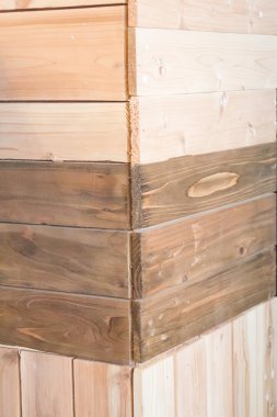 Ahşap doku arka plan köşesinde