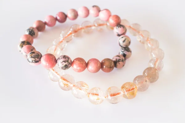 Handmade stone bead created bracelet — Stock Photo, Image