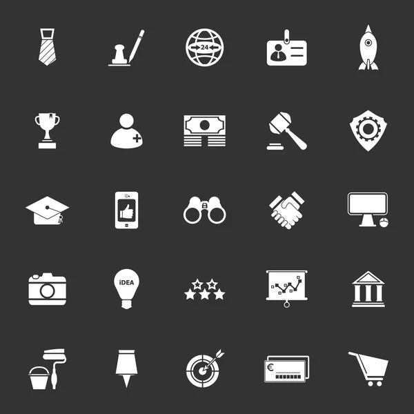 Iconos SME sobre fondo gris — Vector de stock