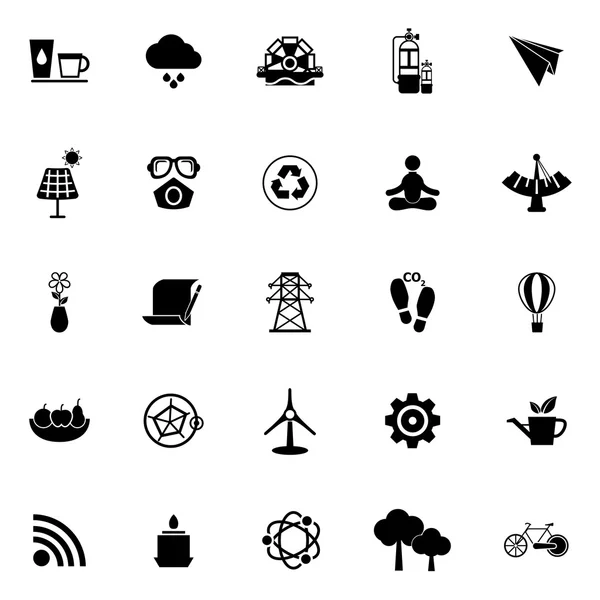 Clean concept icons on white background — Stock Vector