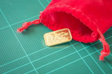 Premium quality golden gold bar  clipart