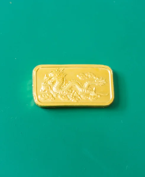 Premium quality golden gold bar — Stock Photo, Image