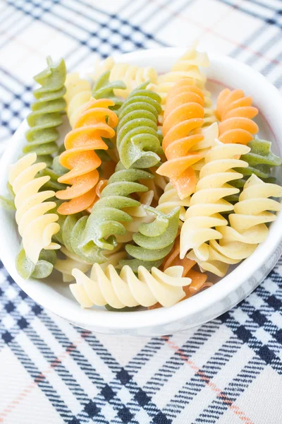 Multicolor fusilli prepare for pasta cuisine — Stock fotografie