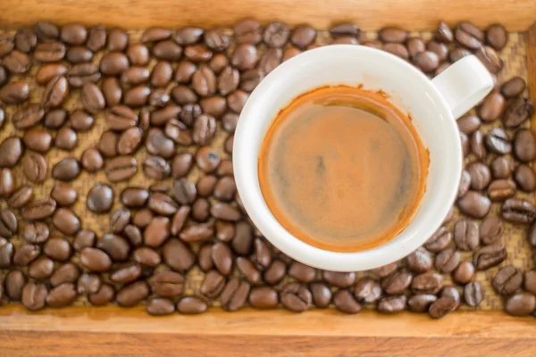 Perfekter Schuss heißen Espresso — Stockfoto