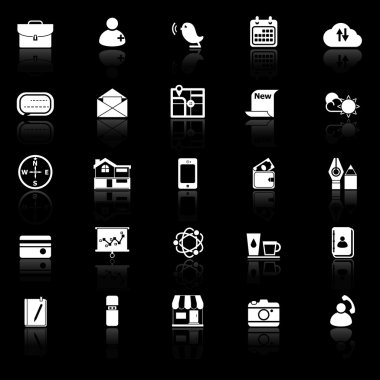 Mobil kutsal kişilerin resmi ile siyah arka plan üzerine yansıtmak