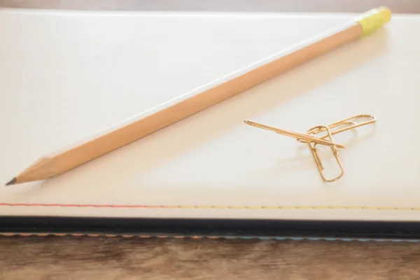 Simple office desk with necessary tool — Stock Photo, Image