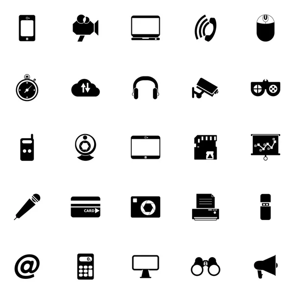 Gadget icons on white background — Stock Vector