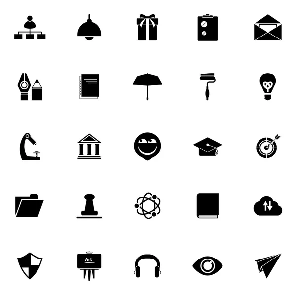 Iconos de CV de trabajo sobre fondo blanco — Archivo Imágenes Vectoriales