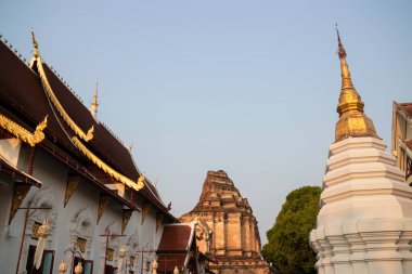 Chiang Mai, Tayland Wat Chedi Laung halka açık bir yer.