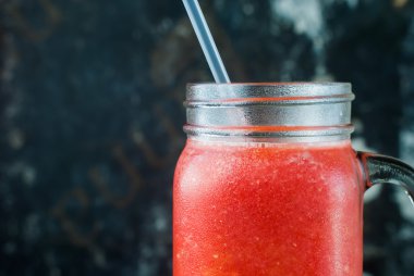 Taze meyve suyu kavun suyu güler yüzlü Cam Kavanoz