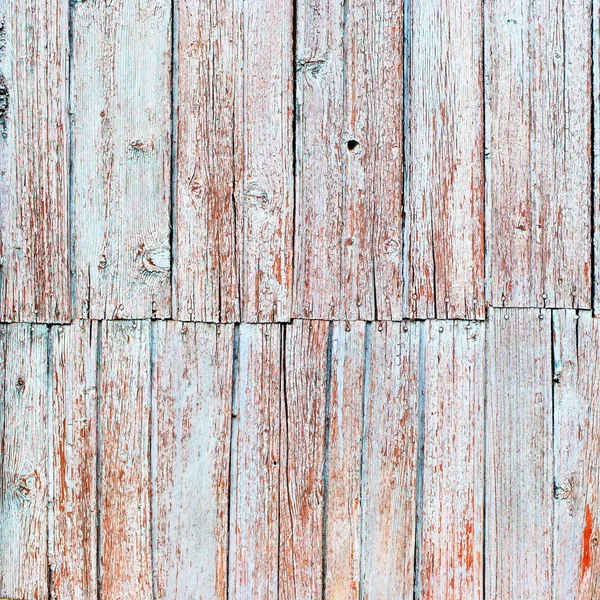 Recinzione in legno caldo Shabby Planks vernice incrinata — Foto Stock