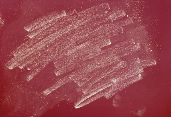 White Chalk Erased on Red Pastel Chalkboard Vintage Background — Stok fotoğraf