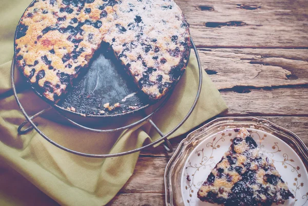 Süße Torte Nachtschatten creme fraiche vintage — Stockfoto