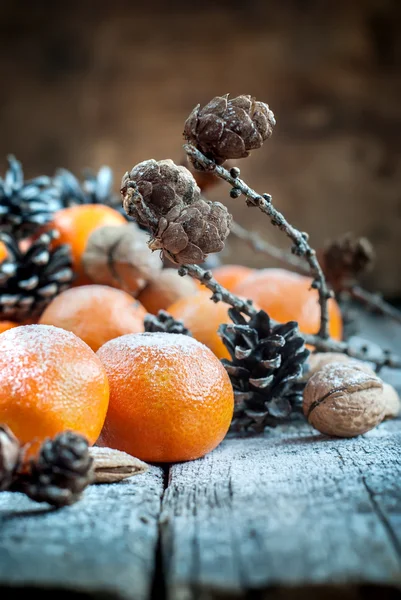 Noel meyve, tatil sıcak dekor