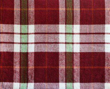 Vintage battaniye üzerinde renkli Tartan