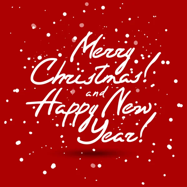 Hälsningen kort god jul och gott nytt år skrift, illustration — Stockfoto