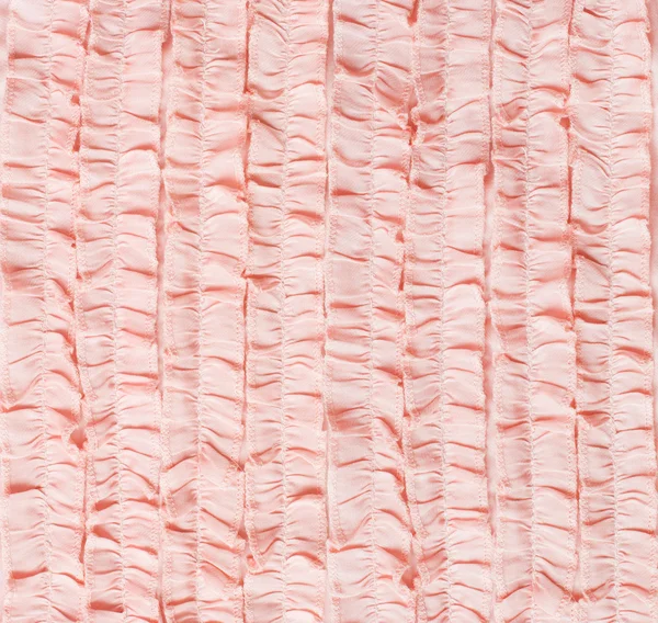 Pastel Pink Silk Fabric Textile with Gentle Frills — Stock fotografie