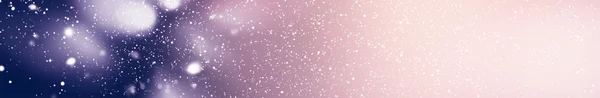 Padající sníh fron Shining fialová a béžová obloha. Pozadí pro Web Design — Stock fotografie